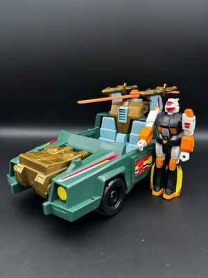 Transformers G1 1990 Action Master Sprocket και Attack Cruiser σαν καινούργιο