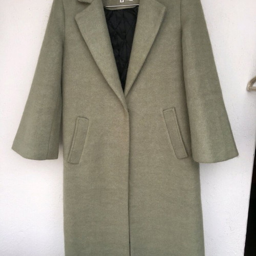 Wool coat Huiglia Cici like new, gray-green, size M