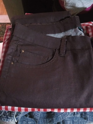 Elastic pants new, size 42, dark burgundy