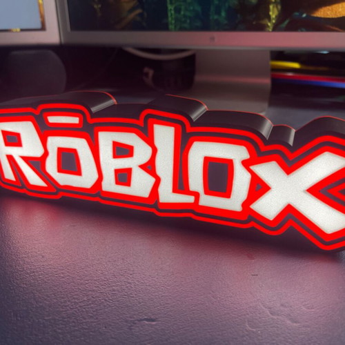 Lightbox Roblox new 3d printed with multicolor led and remote control