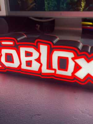 Lightbox Roblox new 3d printed with multicolor led and remote control