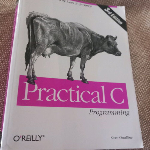 Practical C book used, English language