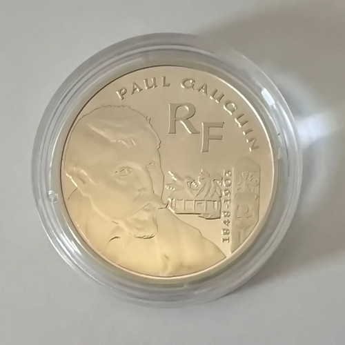 France 2003 Paul Gauguin 1½ Euro Silver Proof Coin new