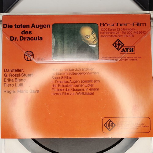 Super 8 film Die Toten Augen Des Dr. Dracula, horror