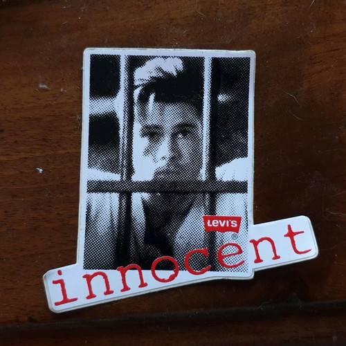 Brad Pitt Levi's Jeans collectible sticker new