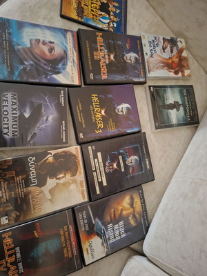 Συλλογή ταινιών DVD με Hellraiser, Black Moon Rising και άλλες