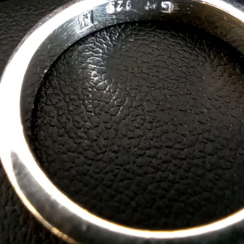 Silver 925 Classic Wedding Band Size 54 Like New