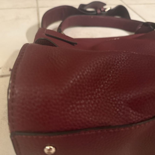 Guess leather shoulder bag used, red