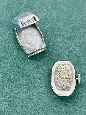Vintage Small Mechanical Watch used, Art Deco 1930-1940