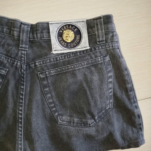 Denim shorts Versace Jeans Couture black size S like new