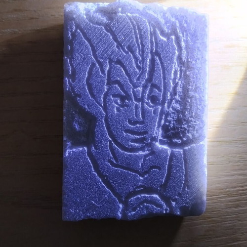 Marble relief sculpture new, small size 7.5x5x2 cm