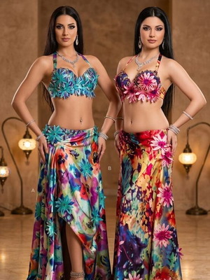 Belly Dance Costumes like new, colorful, duet set