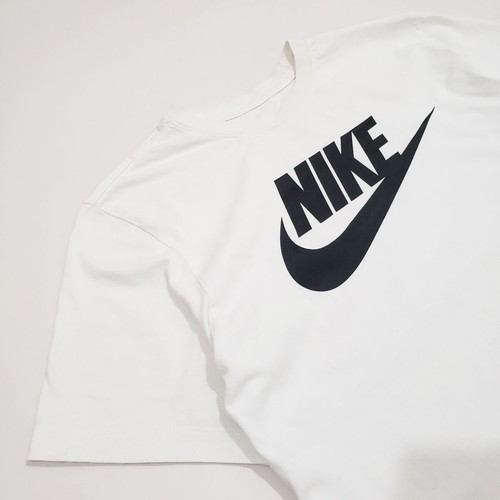 Nike AR5004 men's cotton t-shirt with print, size M, white