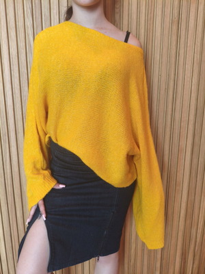 Wool sweater A.L.E. like new, yellow, size M