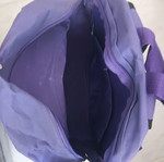 Backpack used, purple color
