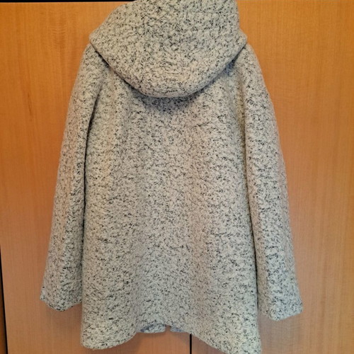 Mavi women's wool coat with hood like new, gray