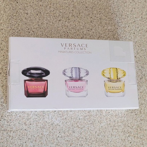 Versace Crystals Miniature Trio Set Eau de Toilette like new
