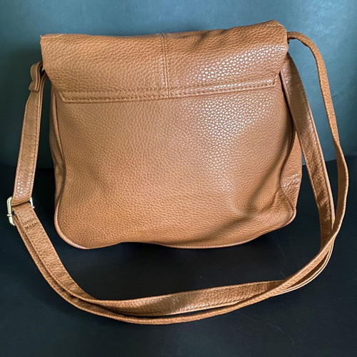 Avon shoulder bag light brown faux leather new