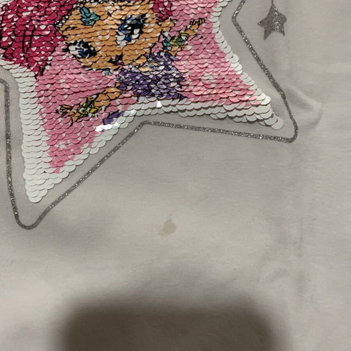 C&A Shimmer and Shine T-shirt for 7 years old used, white, size 122 cm