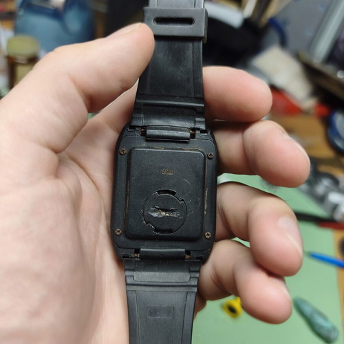 Kenko calculator watch, black plastic