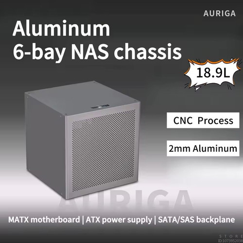 Auriga NAS chassis aluminum new