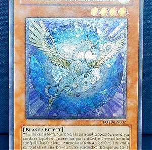 Crystal Beast Sapphire Pegasus (FOTB-EN007) - Ultimate Rare - GD/EX