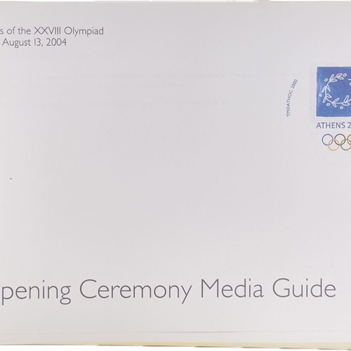 Athens 2004 Olympic Games Opening Ceremony Media Guide new