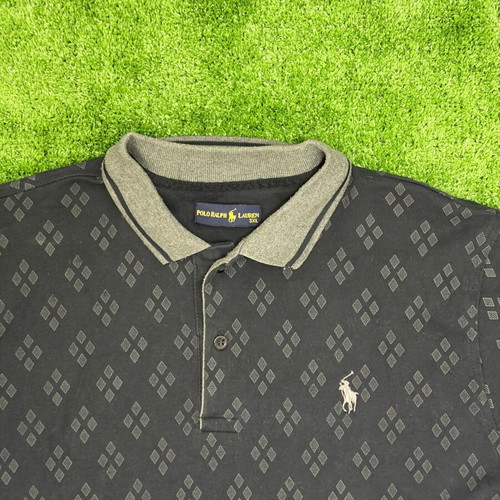 Ralph Lauren Polo Shirt 3XL like new, black and gray