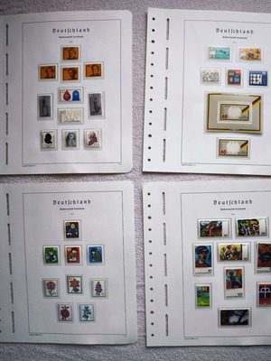 Leuchtturm collectible stamp sheets Germany 1970s