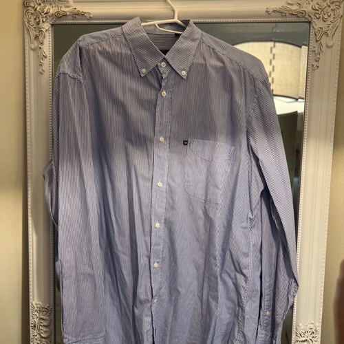 Oxford shirt XL like new, white and blue