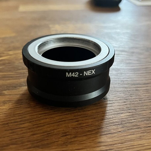 M42 to Sony E (NEX) Adapter like new, metal construction