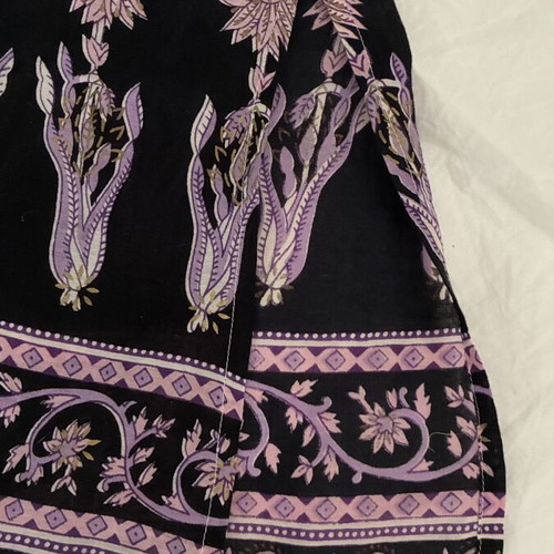 Fusion Indian cotton dress L, multicolor