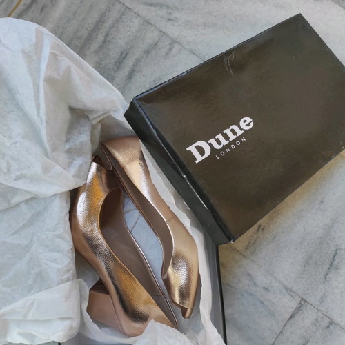 Dune London shoes rose gold color new size 37