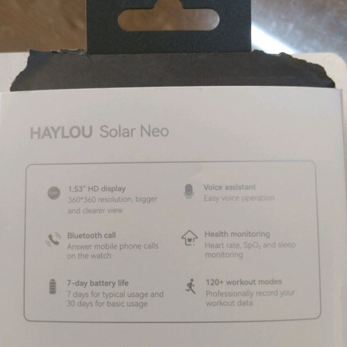 Haylou Solar Neo silver smart watch