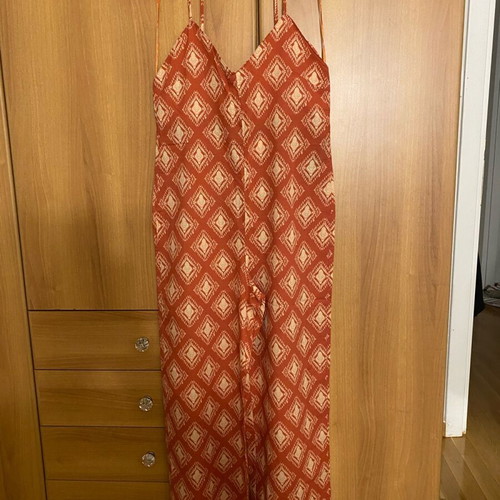Zara long jumpsuit new with geometric patterns, size L