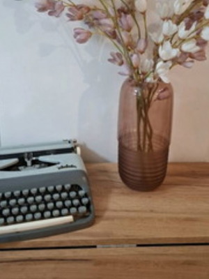 KORO typewriter, decorative, non-working, with carrying case