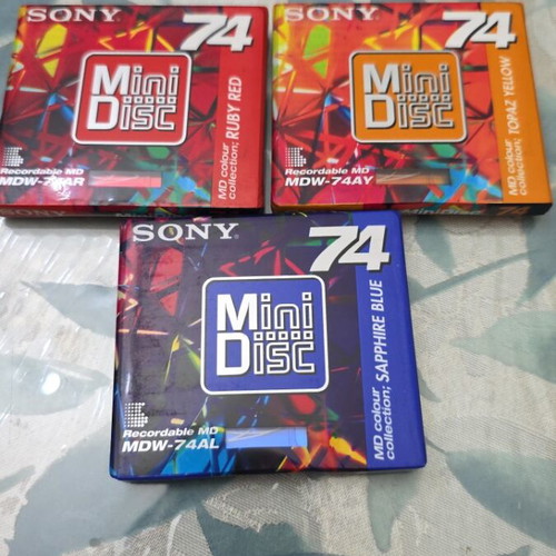 Sony MiniDisc 74min lot of 3