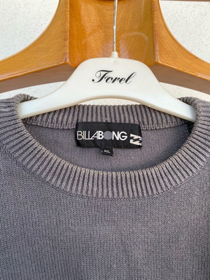 Billabong sweater XL black and turquoise like new