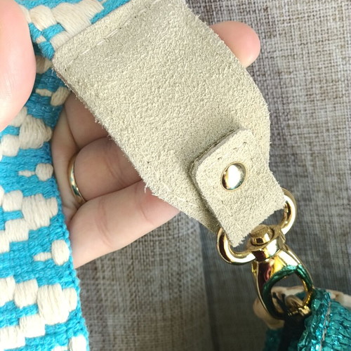 ViaMailBag Kos Glitter crossbody bag new, luxury Italian raffia