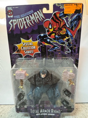 Marvel Toy Biz Total Armor Rhino The Amazing Spider-Man 1996 new