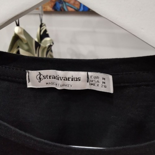 Zara and Stradivarius summer set midi skirt and black blouse size M like new
