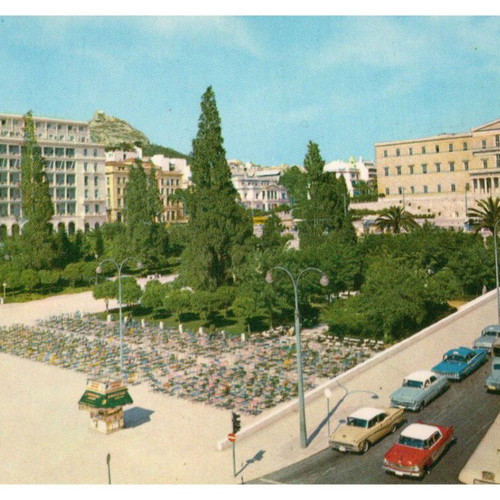 Collectible postcards used, pack of 10, Athens 1970-80