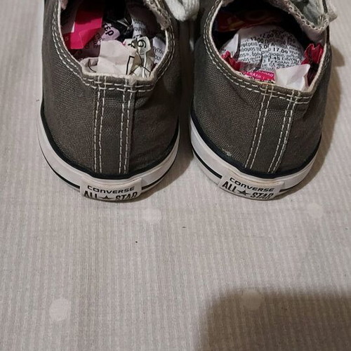 All Star Converse kids canvas shoes size 26 like new, gray