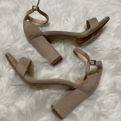 Bozikis sandals used No36, 9cm heel, beige