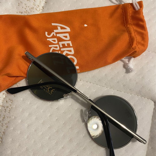 Aperol Spritz sunglasses new, round frame with mirror lens