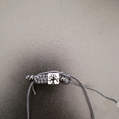 Worry beads like new with 19 black and 4 silver engraved beads