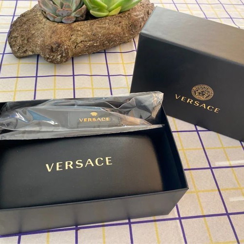 Versace VE 2233 Unisex Sunglasses new, black gold aviator
