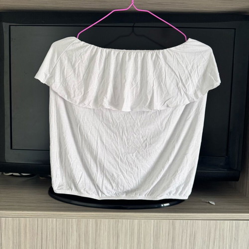 White strapless blouse Benetton new, Small