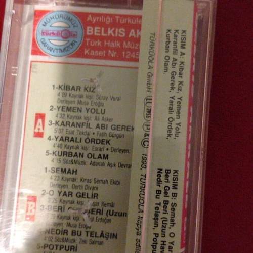 Belkıs Akkale Ayrılığı Türkülere Sor cassette tape, folk