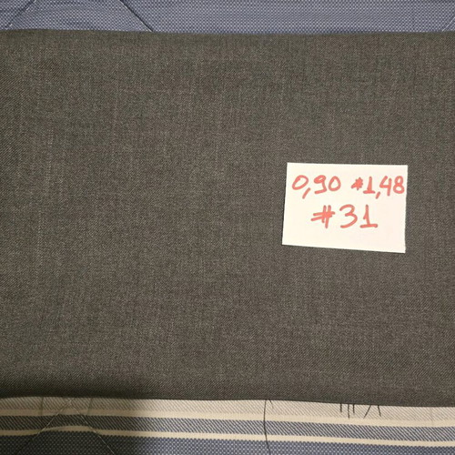 Sewing fabric like new, gray remnant